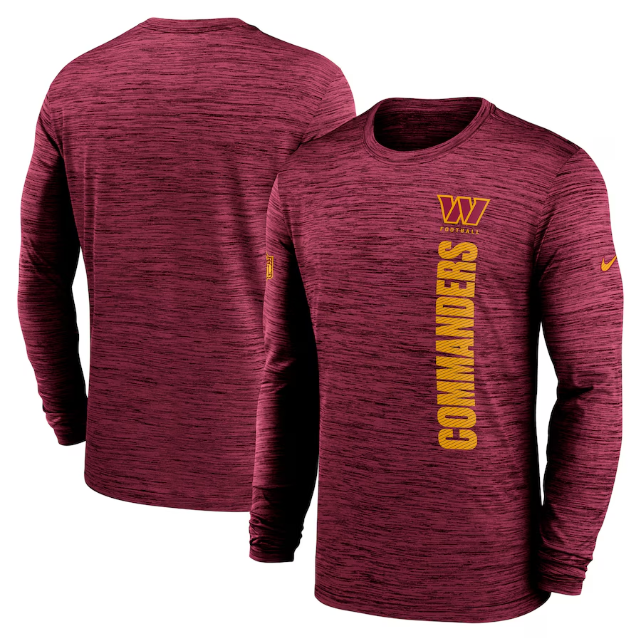 Men Washington Commanders red 2024 Nike NFL long sleeve t shirts